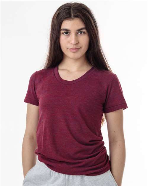 USA-Made Women&#8216;s Triblend T-Shirt-Los Angeles Apparel