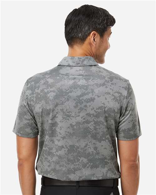 Men's All Over Camo Print Polo