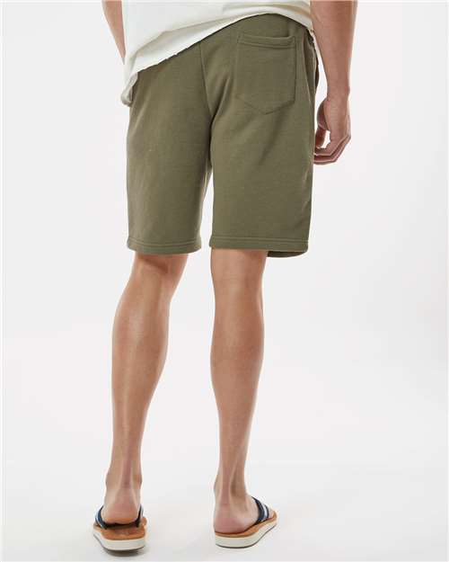 Men's Midweight Fleece Shorts – On Model – Back