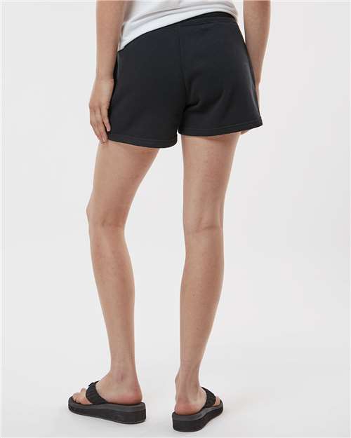 Women’s Lightweight California Wave Wash Fleece Shorts – On Model – Back