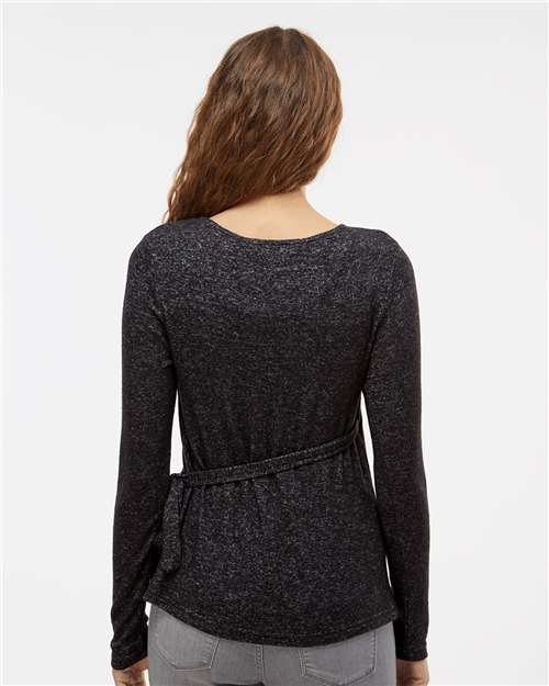 Women's Cuddle Wrap Top – On Model – Back
