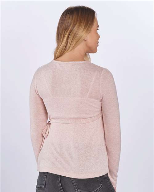 Women's Cuddle Wrap Top – On Model – Back
