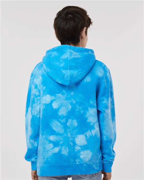 Youth Midweight Tie-Dyed Hooded Sweatshirt