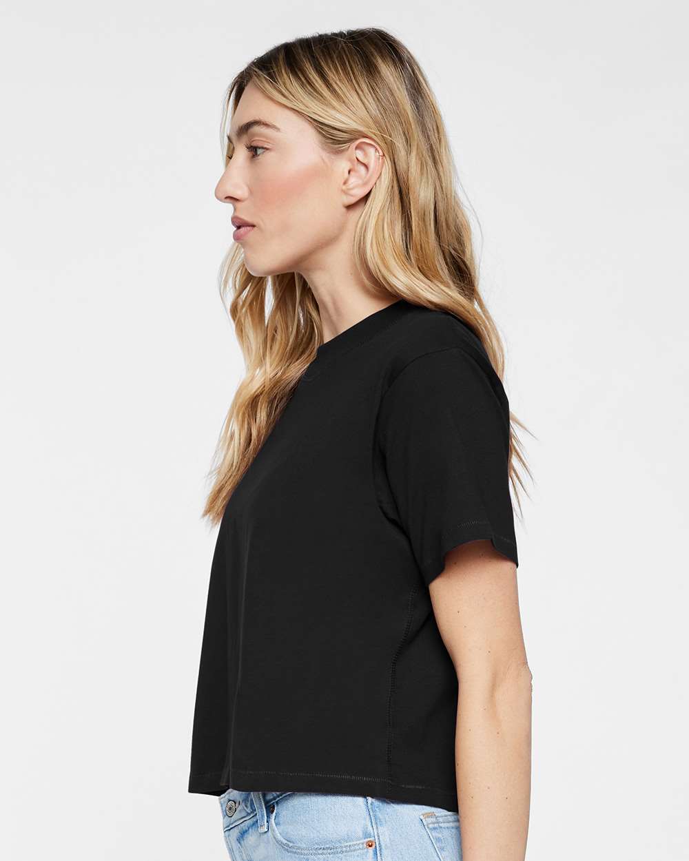 🔥 LAT Women's Boxy Tee Short Sleeve T Shirt Top Relaxed Fit Blend Up To XL 3518 - Picture 2 of 37