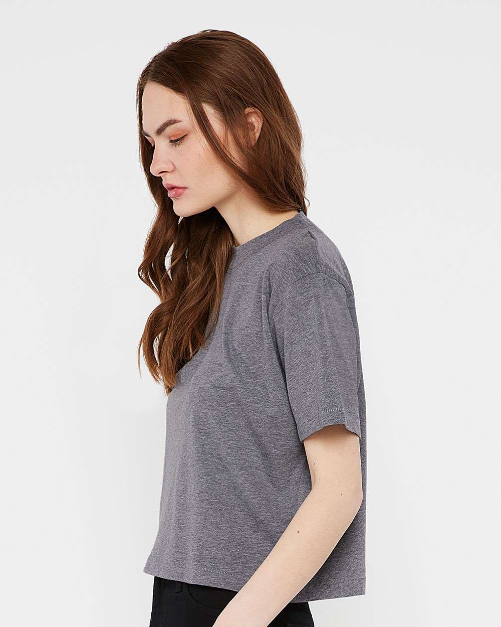 🔥 LAT Women's Boxy Tee Short Sleeve T Shirt Top Relaxed Fit Blend Up To XL 3518 - Picture 14 of 37