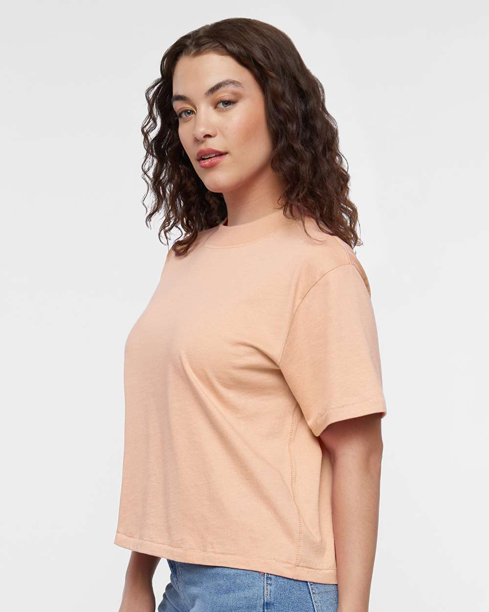 🔥 LAT Women's Boxy Tee Short Sleeve T Shirt Top Relaxed Fit Blend Up To XL 3518 - Picture 26 of 37