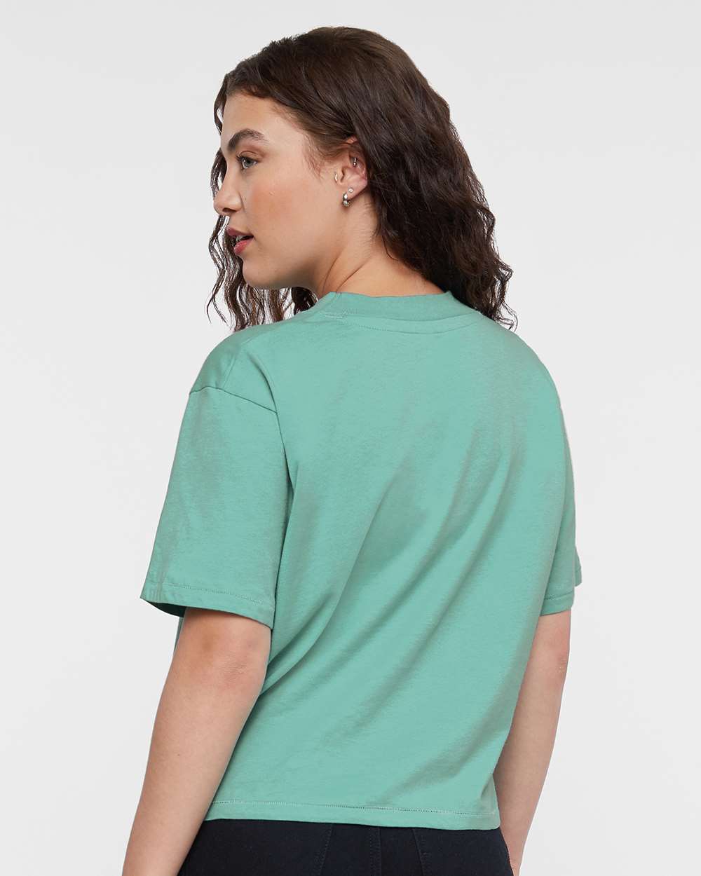 🔥 LAT Women's Boxy Tee Short Sleeve T Shirt Top Relaxed Fit Blend Up To XL 3518 - Picture 37 of 37