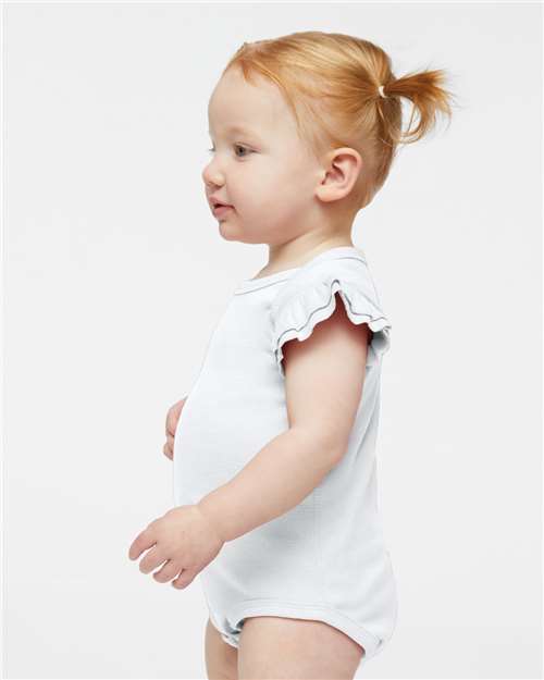 Infant Flutter Sleeve Baby Rib Bodysuit