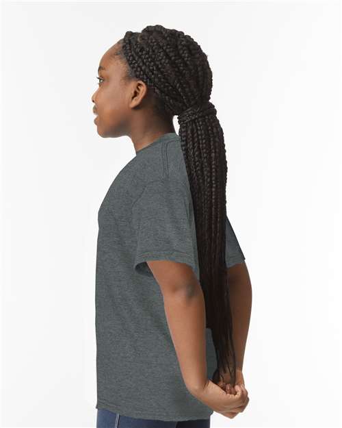 Youth Softstyle® T-Shirt – On Model – Side