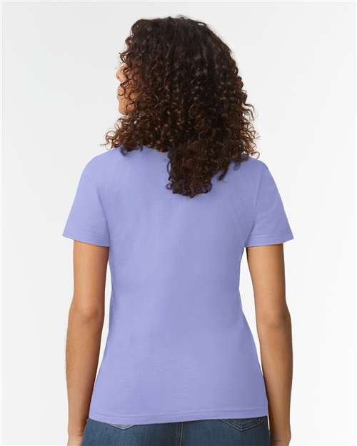 Women's Softstyle® Midweight T-Shirt – On Model – Back