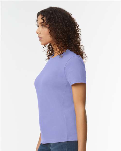 Women's Softstyle® Midweight T-Shirt – On Model – Side