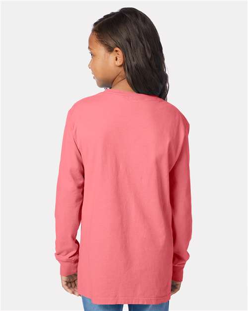 Youth Garment-Dyed Long Sleeve T-Shirt