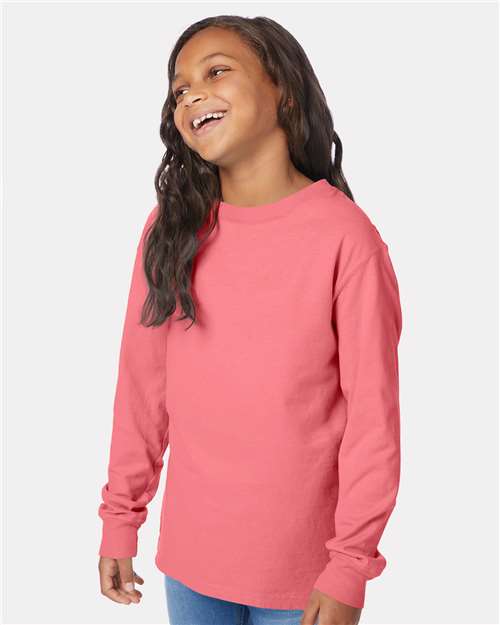 Youth Garment-Dyed Long Sleeve T-Shirt