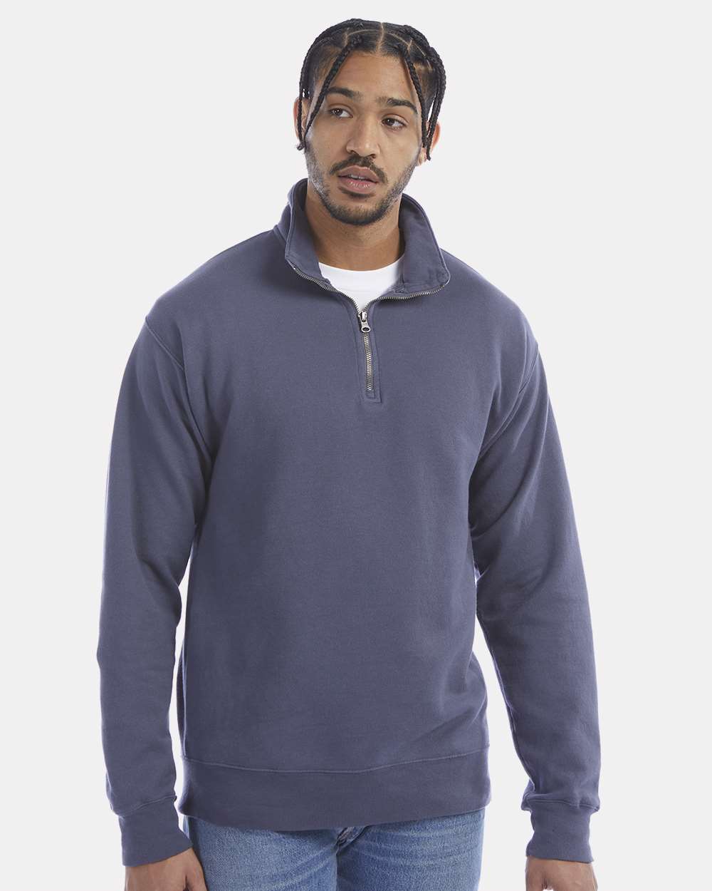 Hanes Unisex Garment Dyed Fleece Sweatshirt