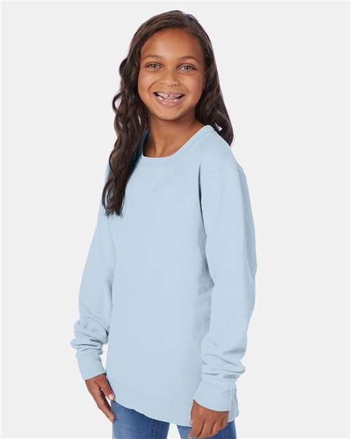 Youth Garment-Dyed Crewneck Sweatshirt
