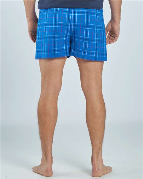 Men's Double Brushed Flannel Boxers – On Model – Back
