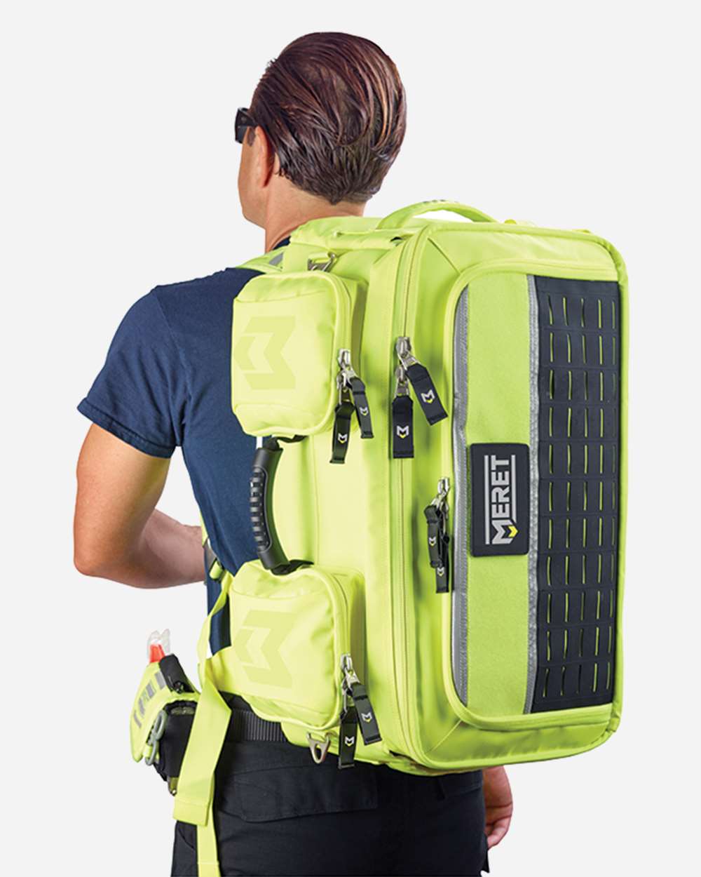 MERET M8101HV - OMNI™ PRO X High Viz Yellow Convertible Backpack Bag