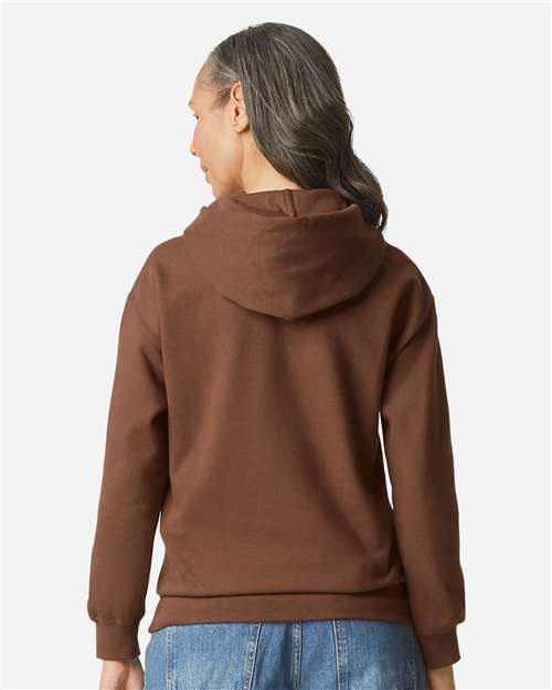Unisex Softstyle® Midweight Hooded Sweatshirt – On Model – Back