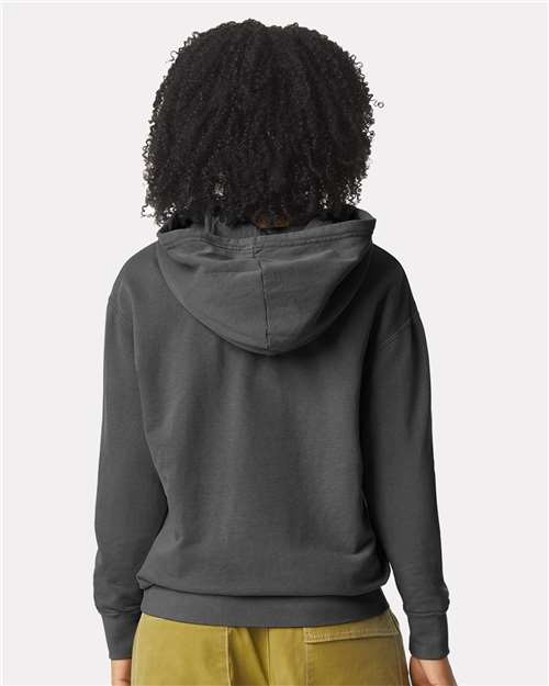 Unisex Garment-Dyed Lightweight Fleece Hooded Sweatshirt – On Model – Back