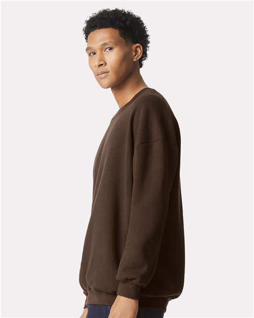 Unisex ReFlex Fleece Crewneck Sweatshirt – On Model – Side
