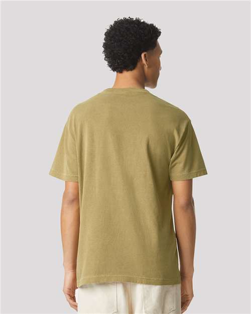 Unisex Garment-Dyed Heavyweight Cotton Tee – On Model – Back