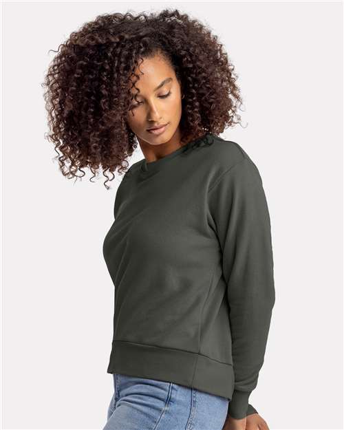 Women's Laguna Sueded Crewneck Sweatshirt – On Model – Side
