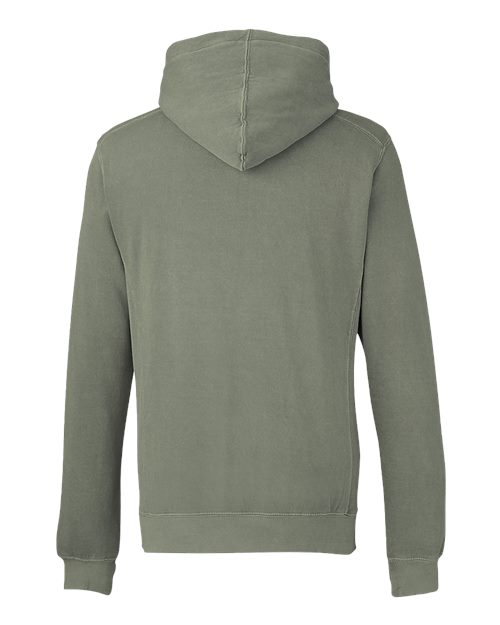 Unisex Pigment-Dyed Fleece Hooded Sweatshirt