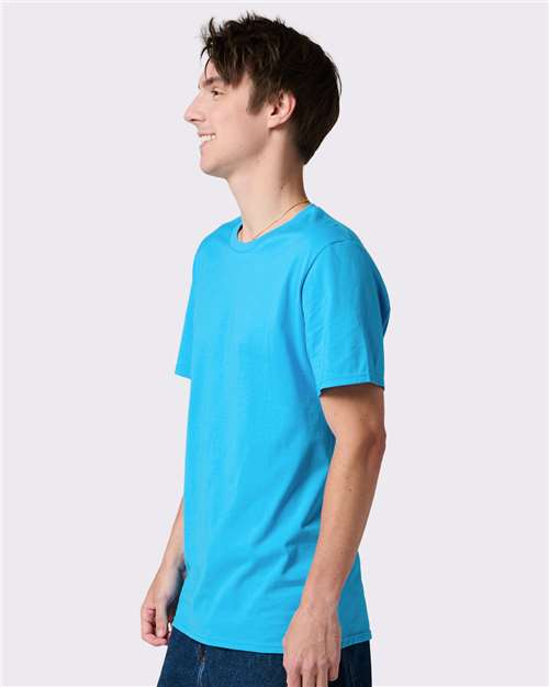 Premium Cotton T-Shirt – On Model – Side