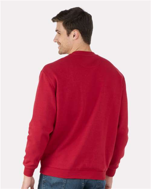 Men's Fleece Crewneck Sweatshirt – On Model – Back