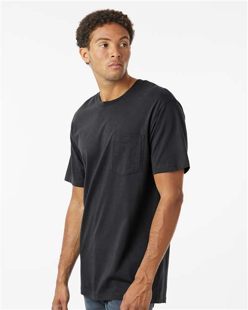 Unisex Classic Pocket T-Shirt – On Model – Side