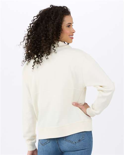 Women's Lace Up Pullover – On Model – Back