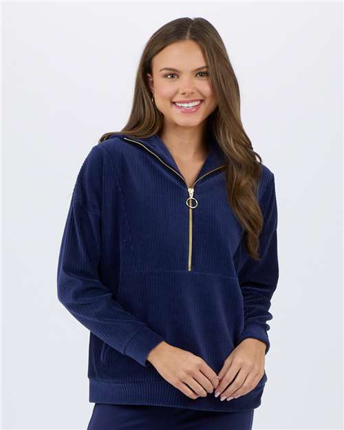 Women's Manchester Corded Quarter-Zip Pullover