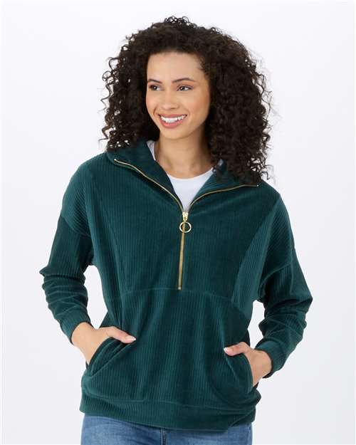 Women's Manchester Corded Quarter-Zip Pullover