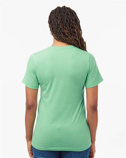 Unisex Combed CVC T-Shirt – On Model – Back