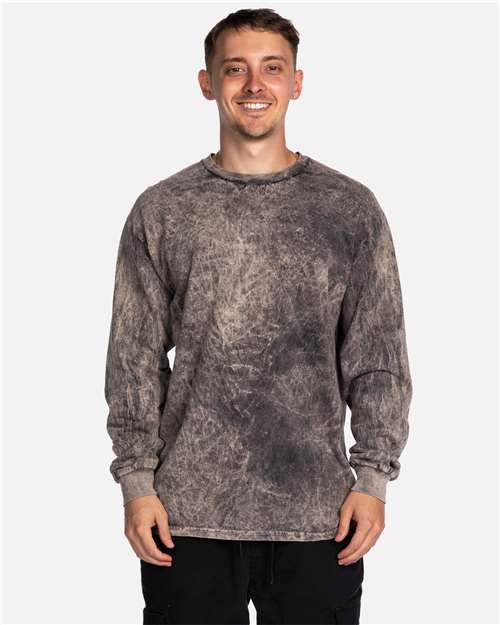 Mineral Wash Long Sleeve T-Shirt-Dyenomite