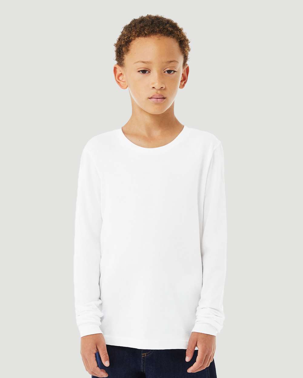 BELLA + CANVAS 3501YCVC - Youth Heather CVC Long Sleeve Tee
