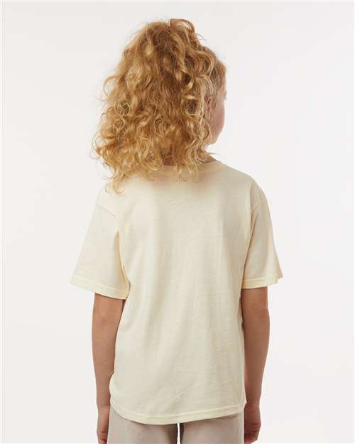 Youth Gold Soft Touch T-Shirt – On Model – Back