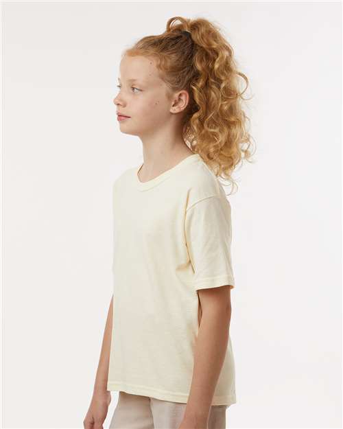 Youth Gold Soft Touch T-Shirt – On Model – Side