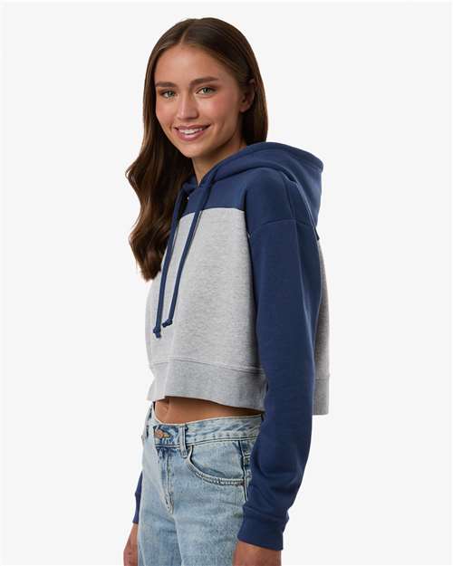 Women's Cropped Fleece Hooded Sweatshirt