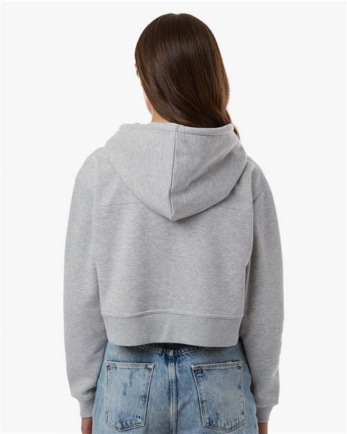Women's Cropped Fleece Hooded Sweatshirt