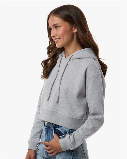 Women's Cropped Fleece Hooded Sweatshirt