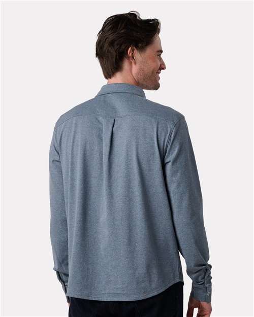 Men's Eco Button Down Shirt – On Model – Back