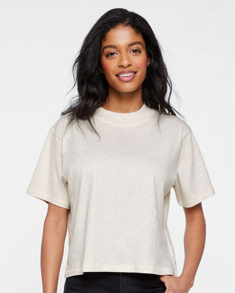 🔥 LAT Women's Boxy Tee Short Sleeve T Shirt Top Relaxed Fit Blend Up To XL 3518 - Picture 21 of 37