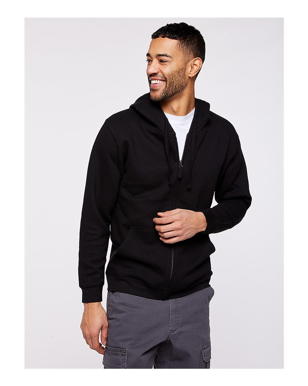 LAT 6927 - Unisex Full-Zip Fleece Hoodie Sweatshirt
