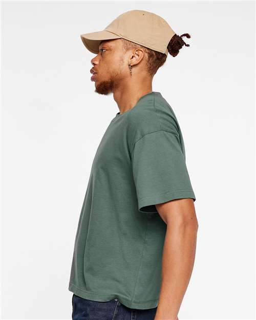 Relaxed Crew Tee – On Model – Side