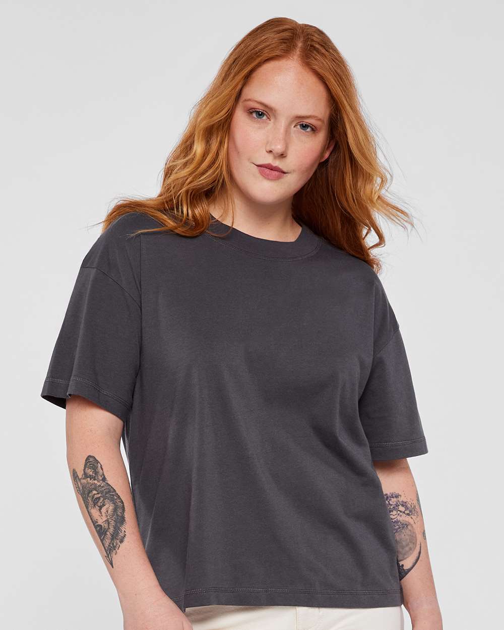 🔥 LAT Relaxed Combed Ring-spun Cotton Fine Jersey Crew Tee Up To 2XL 3520 - Picture 43 of 54