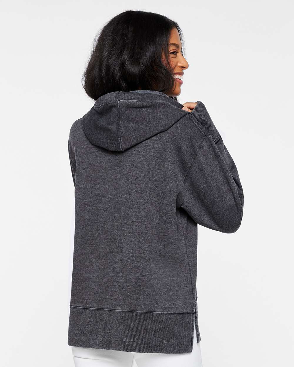 LAT 3536 - Women's Vintage Wash Hoodie Sweatshirt