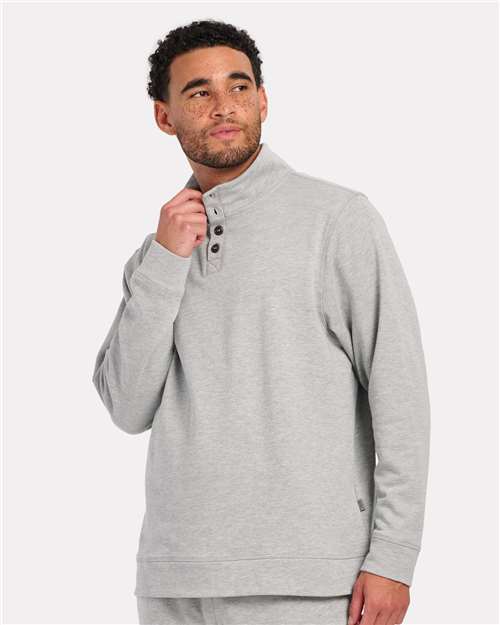 Men's French Terry Button Pullover