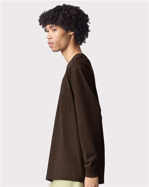 Unisex Super Heavyweight Long Sleeve Pocket Tee