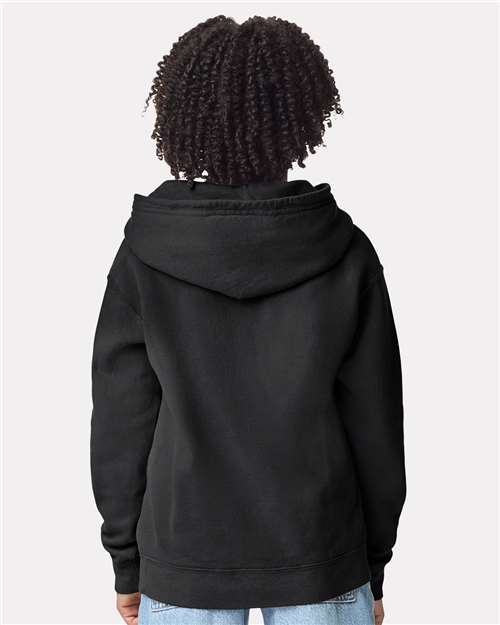 Youth Garment-Dyed Lightweight Fleece Hooded Sweatshirt